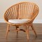 Bali & Pari Aerin Modern Bohemian Natural Rattan Accent Chair 243-13577-ZORO - alternate 6